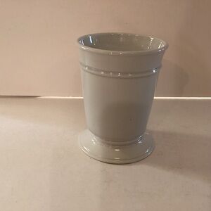 Vintage 2pc. Ironstone cup with drain holes on pedestal by Henry Alcock,England.